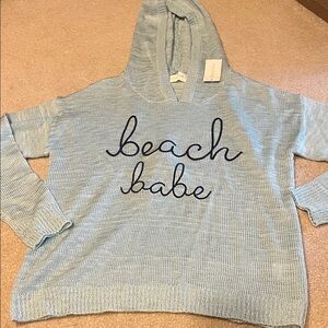 Beach babe hoodie sweater